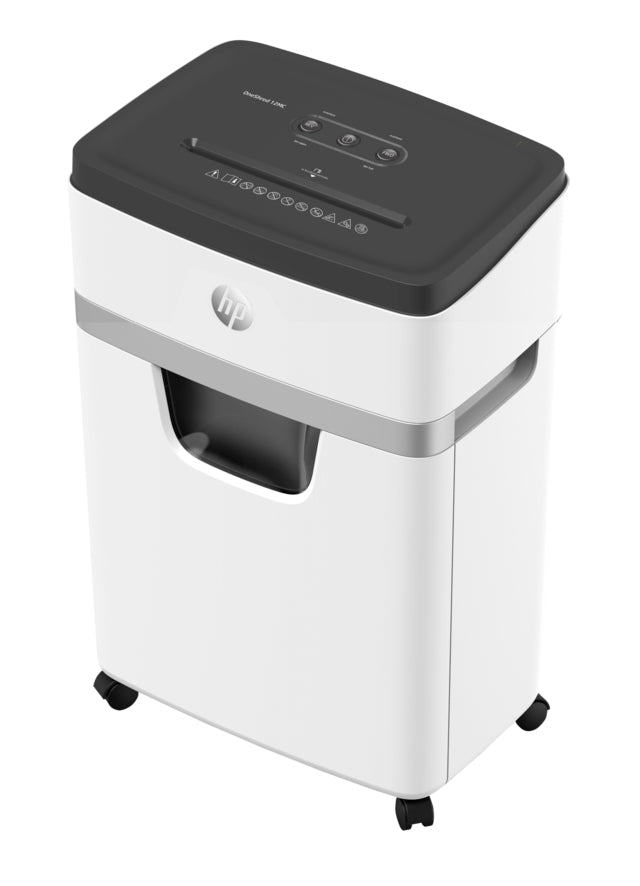 HP OneShred 12MC destructeur de papier Découpage par micro-broyage 65 dB 22 cm Blanc