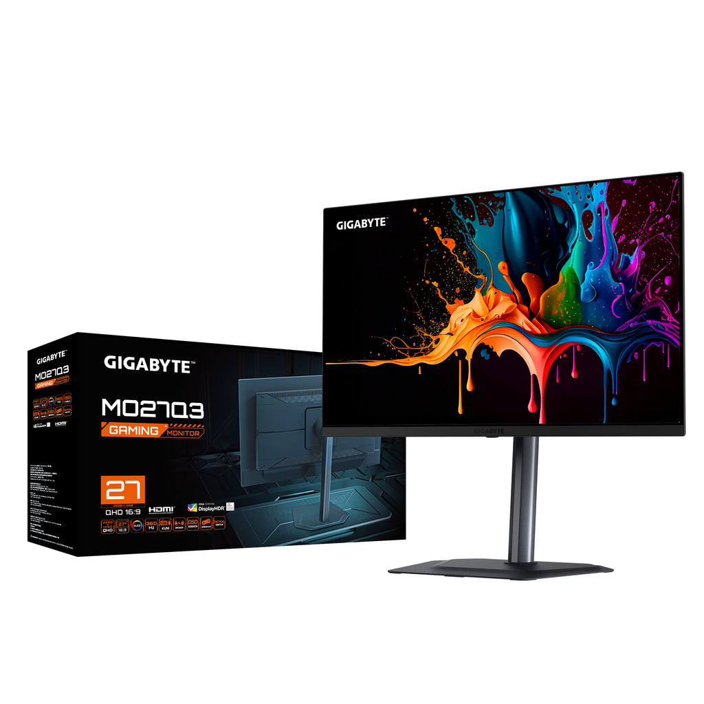GIGABYTE MO27Q3 Moniteur Gaming OLED 27" QHD 2560 x 1440, 360Hz, 0.03ms, HDR True Black 400