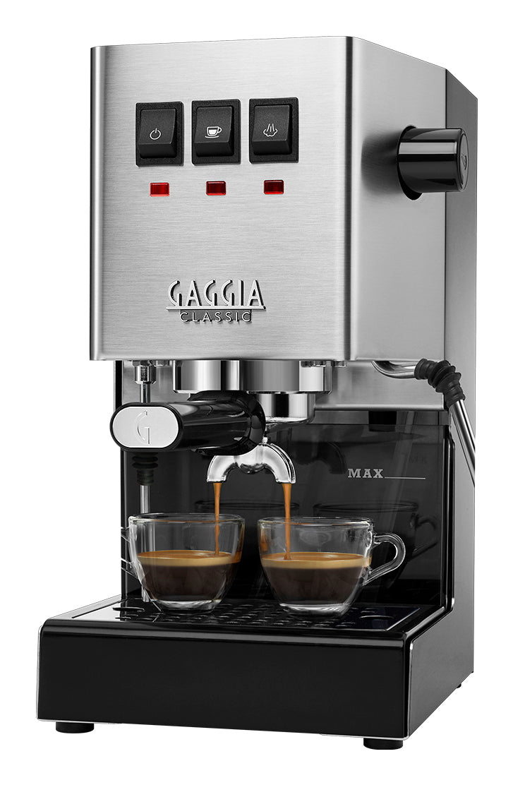 Gaggia E24 Machine à Espresso Manuelle, Réservoir 2,1 L, 1200 W, Argent