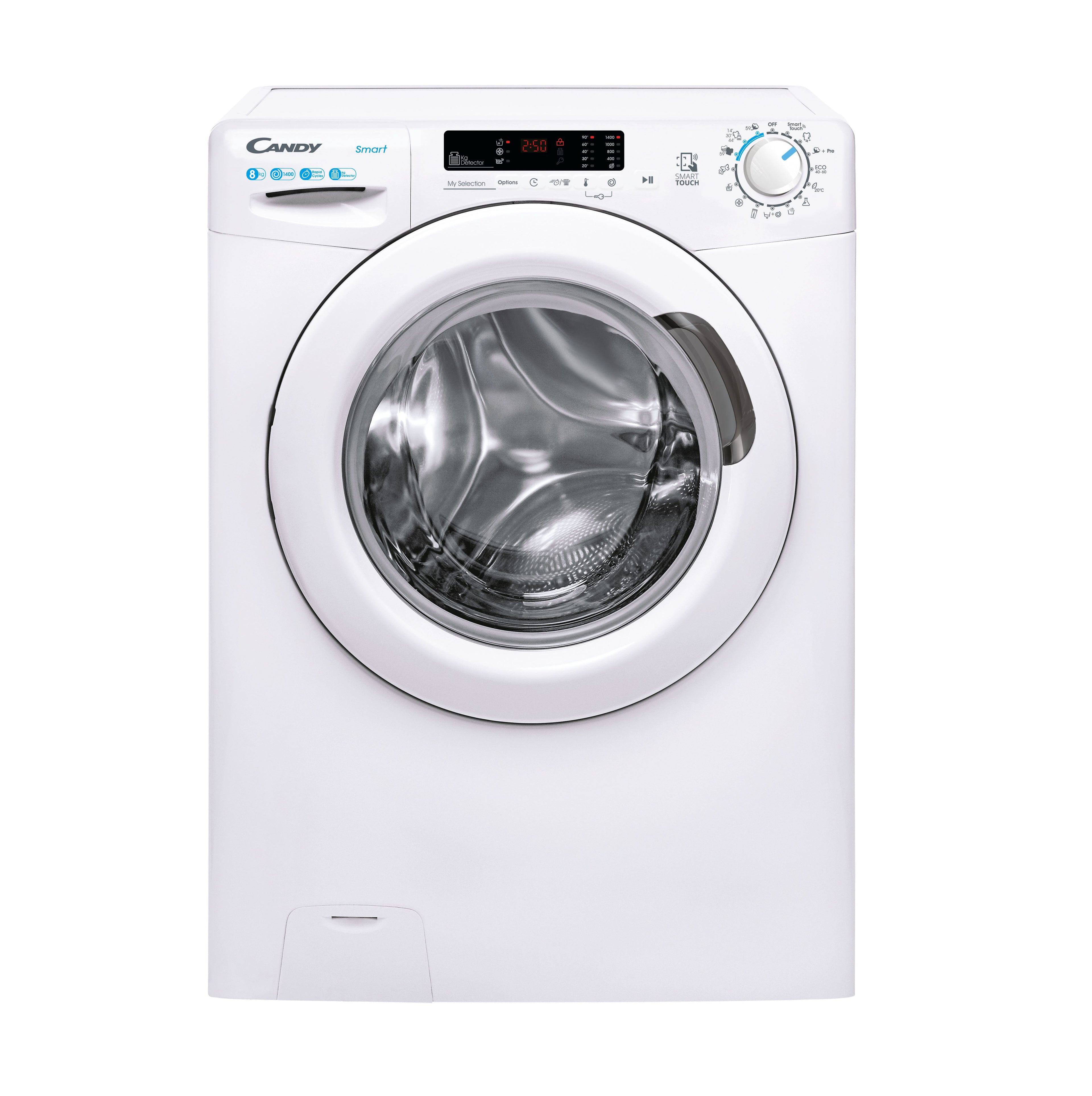 Candy Smart CS1482DW4/1-S machine à laver Charge avant 8 kg 1400 tr/min Blanc