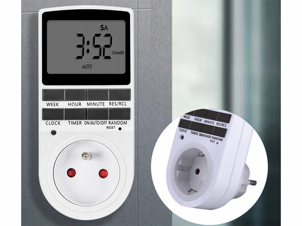 PROGRAMATOR CZASOWY WŁĄCZNIK WYŁĄCZNIK TIMER LCD