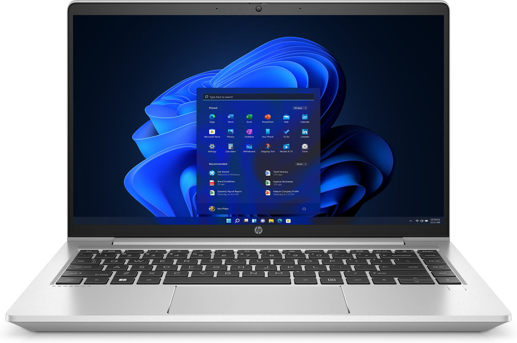 HP ProBook 445 G9 AMD Ryzen™ 5 5625U Ordinateur portable 35,6 cm (14") Full HD 8 Go DDR4-SDRAM 256 Go SSD Wi-Fi 6 (802.11ax) Windows 11 Pro Argent