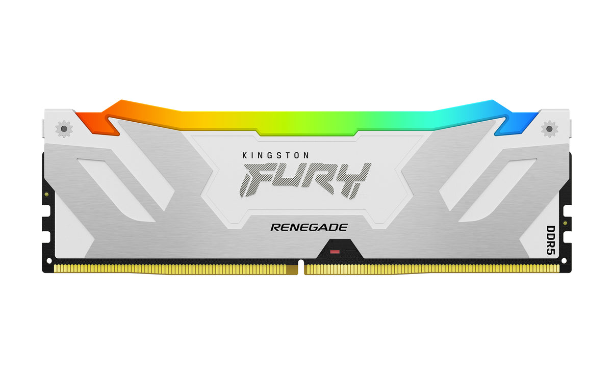 Kingston Technology FURY Renegade RGB 64Go 6400MT/s DDR5 CL32 DIMM (Kit de 2) Blanc XMP