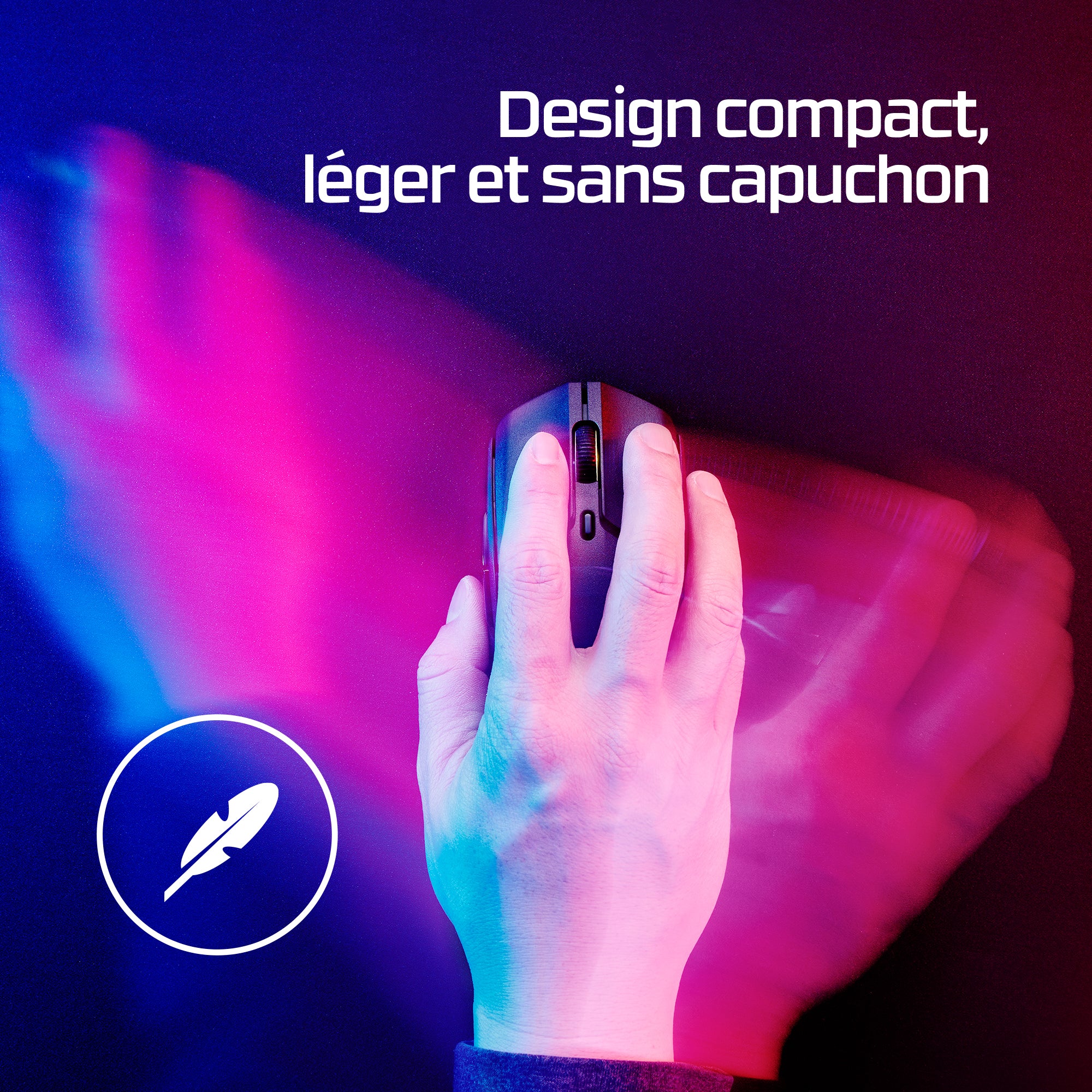 HyperX Pulsefire Haste 2 - Souris sans fil gaming (blanc)