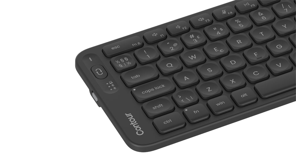 Contour Design Balance Clavier de Bureau Sans Fil RF et Bluetooth QWERTY Nordique Noir
