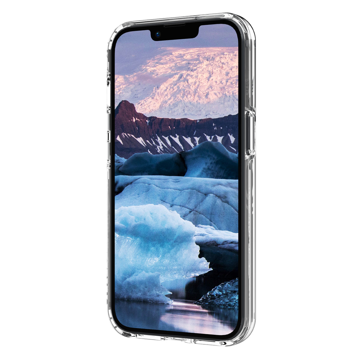 Coque de Protection Iceland Pro MagSafe Compatible, Transparente, pour Téléphones 6.1 pouces (15,5 cm)