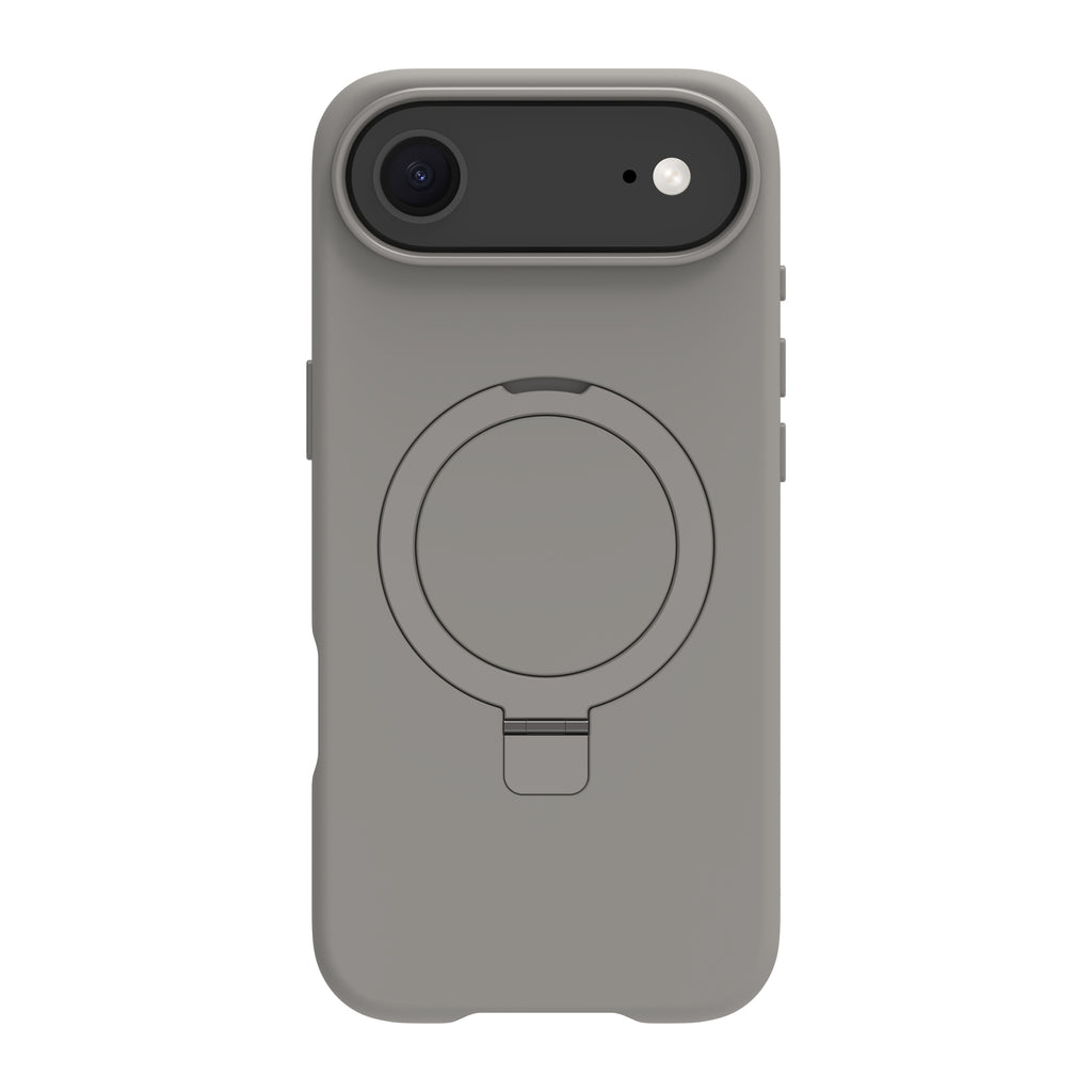 Coque de Protection Roskilde MS Kick ICON pour iPhone 17 Air, Housse avec Support de Bureau, Gris