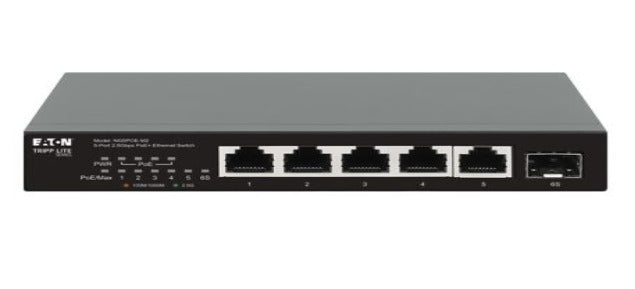 Eaton Tripp Lite Switch Ethernet Gigabit Non Administrable PoE+ Pass-Through, 5 Ports 2.5 Gbps, 70W, Boîtier Métal - vue 5