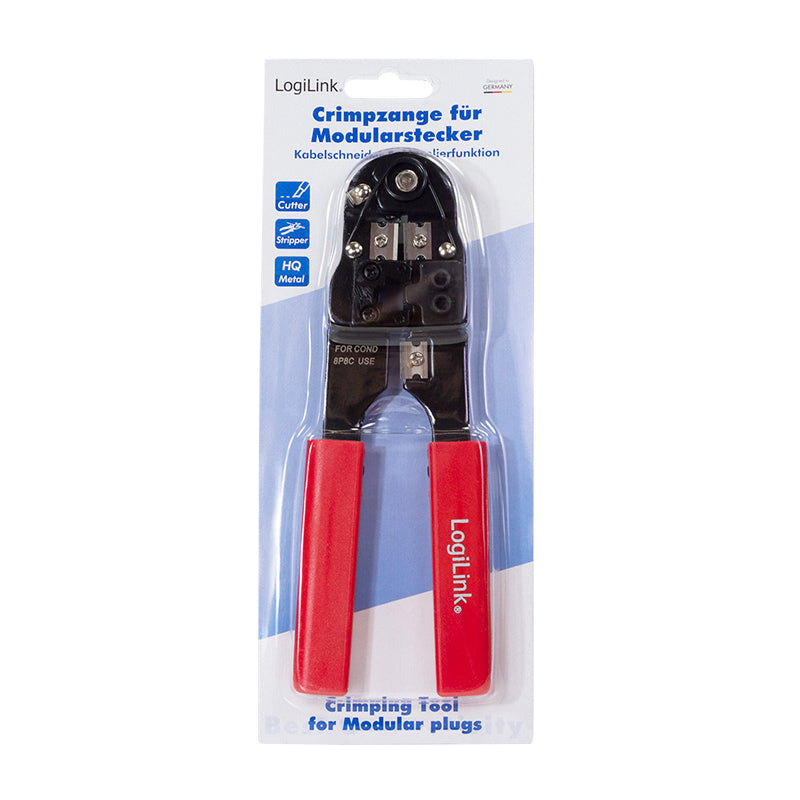 LogiLink WZ0004 Pince à sertir Noir, Rouge - vue 6
