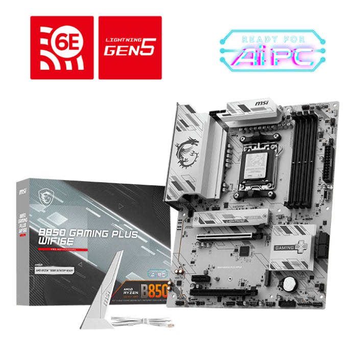 MSI B850 GAMING PLUS WIFI6E carte mère AMD B850 Emplacement AM5 ATX