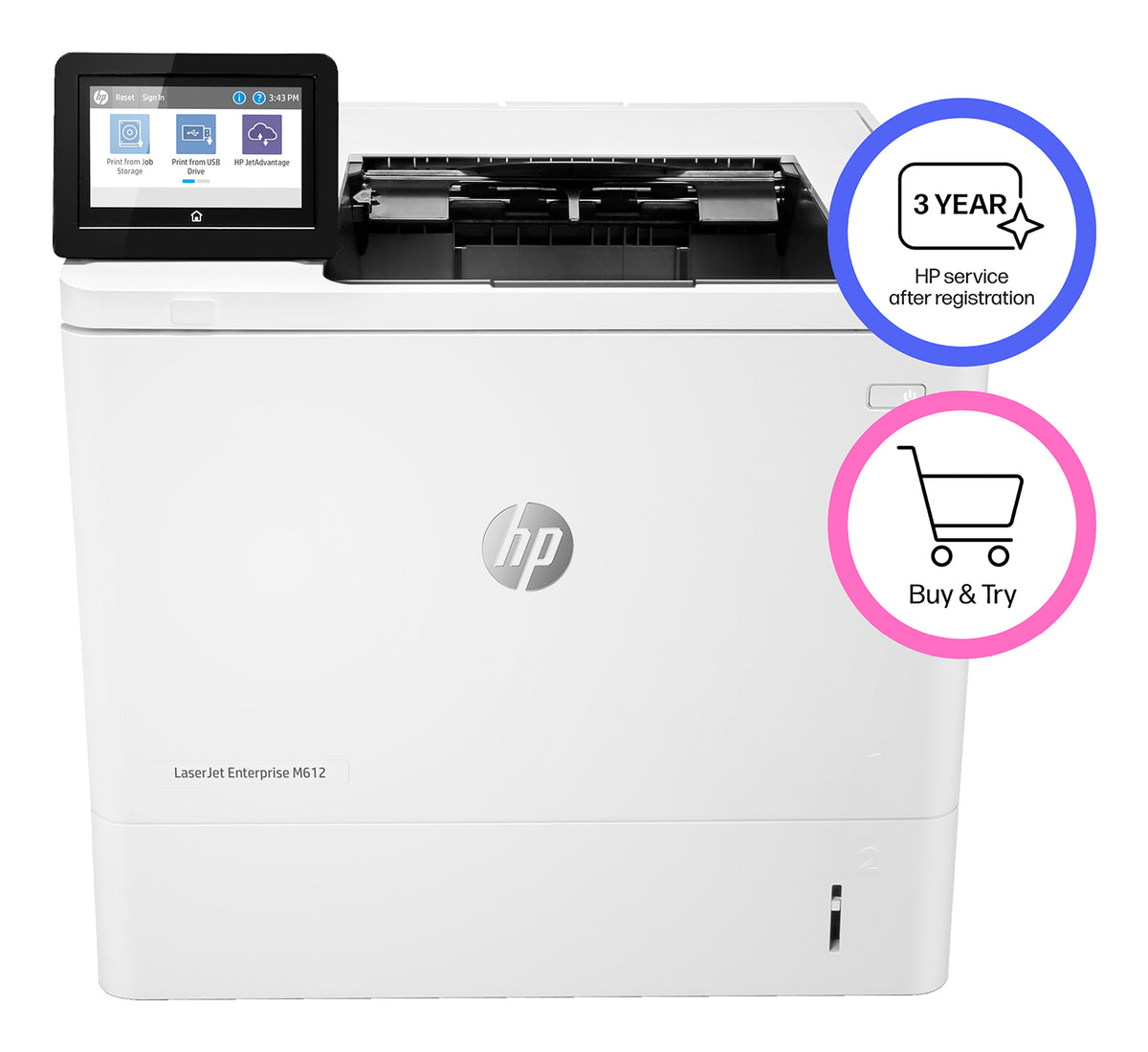 HP LaserJet Enterprise M612dn, Imprimante Laser Professionnelle