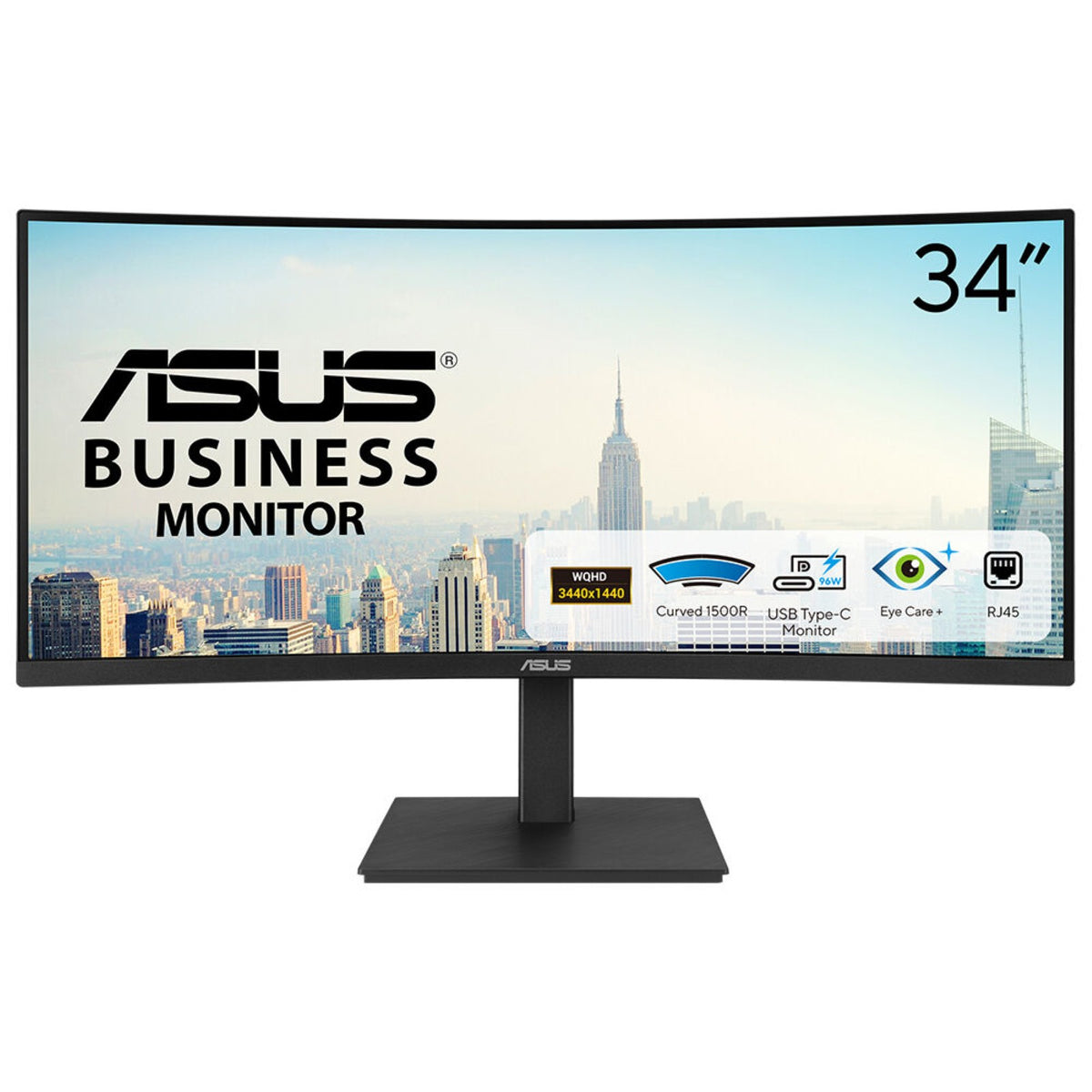 ASUS VA34VCPSR Écran PC 34" Wide Quad HD LCD Noir