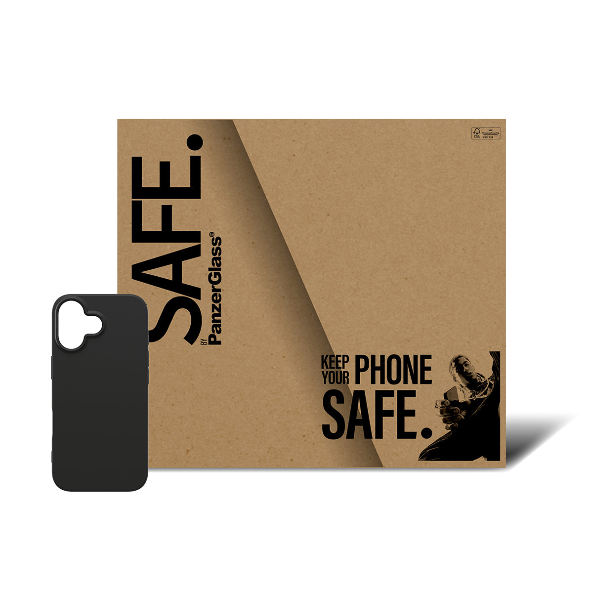 PanzerGlass SAFE. Coque de Protection TPU Noir pour iPhone 17