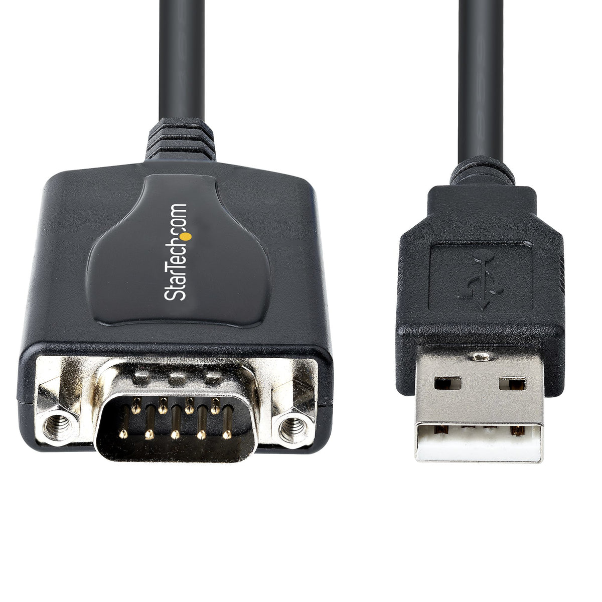 StarTech.com Adaptateur USB vers RS232 DB9 Mâle, 1m, Rétention du Port COM, Chipset Prolific