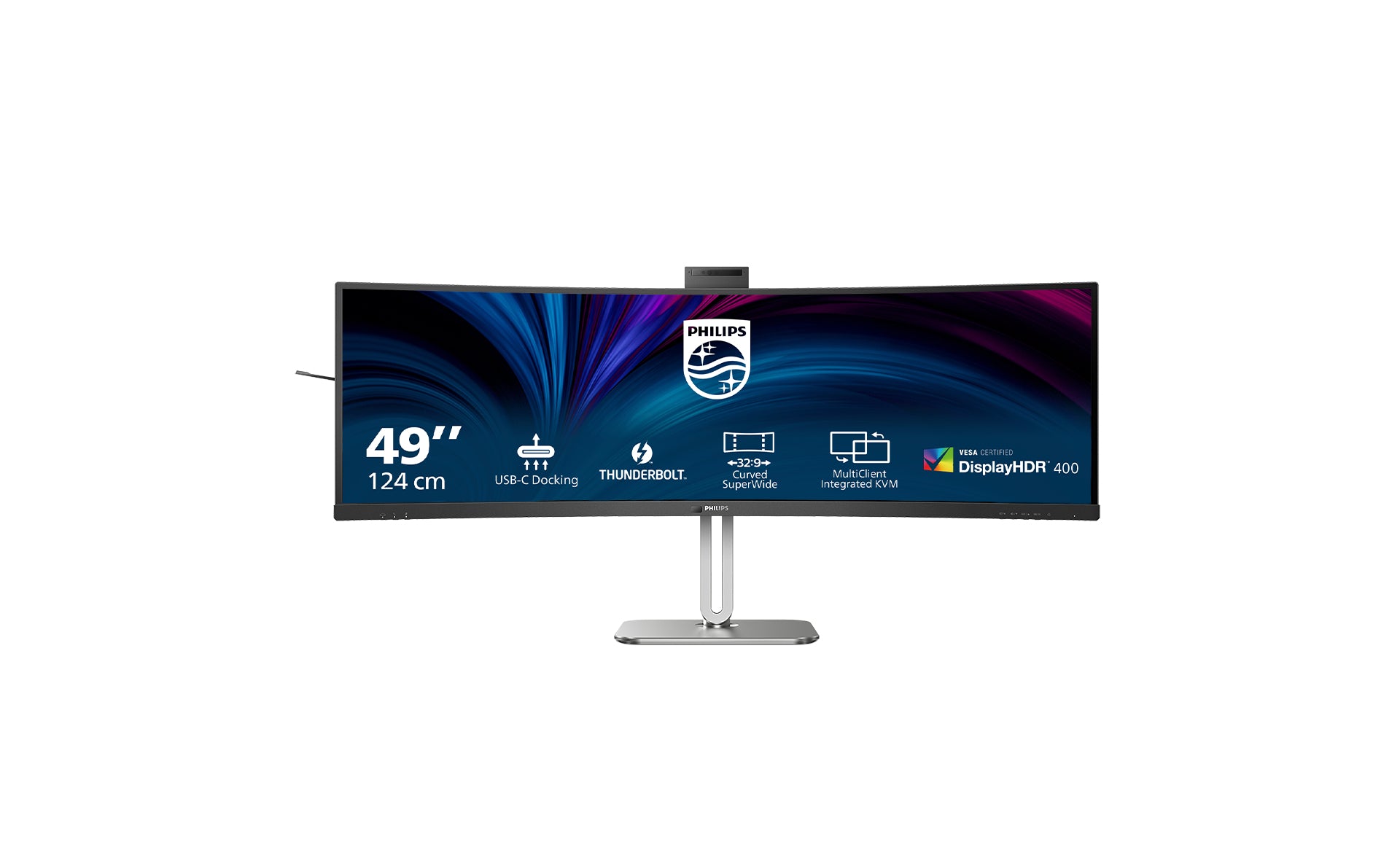 Philips 49B2U6903CH/00 écran plat de PC 124 cm (48.8") 5120 x 1440 pixels Dual QHD LCD Gris