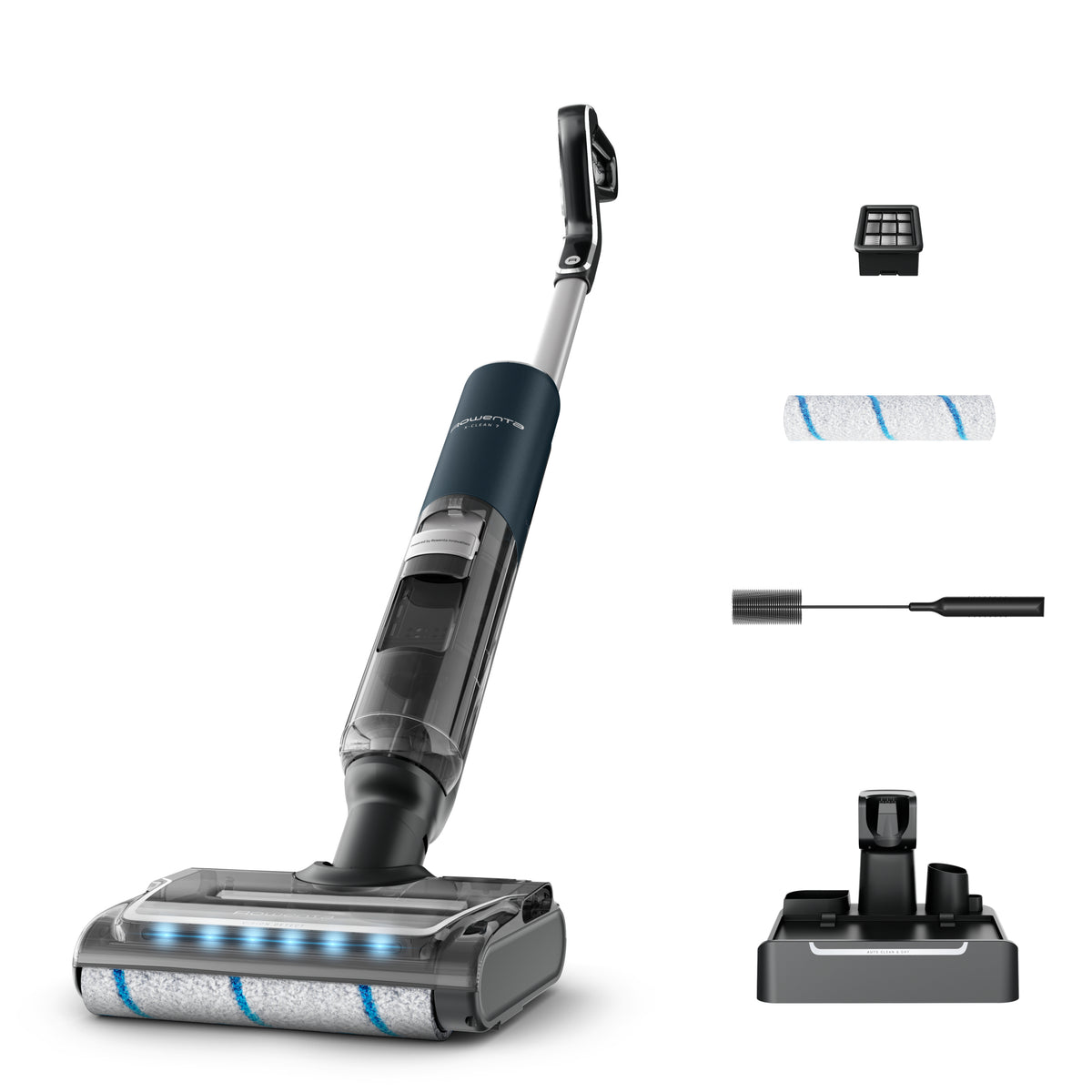 Rowenta X-Clean 7 GZ5735E0 aspirateur balai et balai électrique Batterie Sec&humide Sans sac 0,5 L Noir, Chrome
