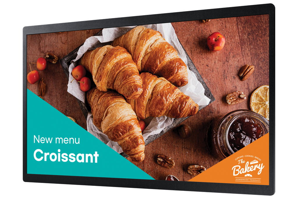 Samsung Samsung QB24C Écran plat de signalisation numérique 61 cm (24") LED Wifi 250 cd/m² Full HD Noir Intégré dans le processeur Tizen 16/7