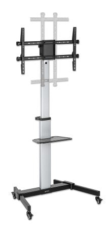 Manhattan Support TV sur Roulettes pour Écrans 37" à 86", VESA 200x200 à 600x400 mm, Charge Max 50 kg