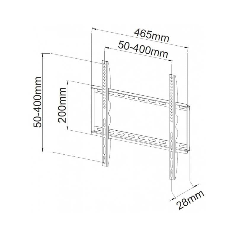 Techly ICA-PLB-162MW support pour téléviseur 139,7 cm (55") Blanc