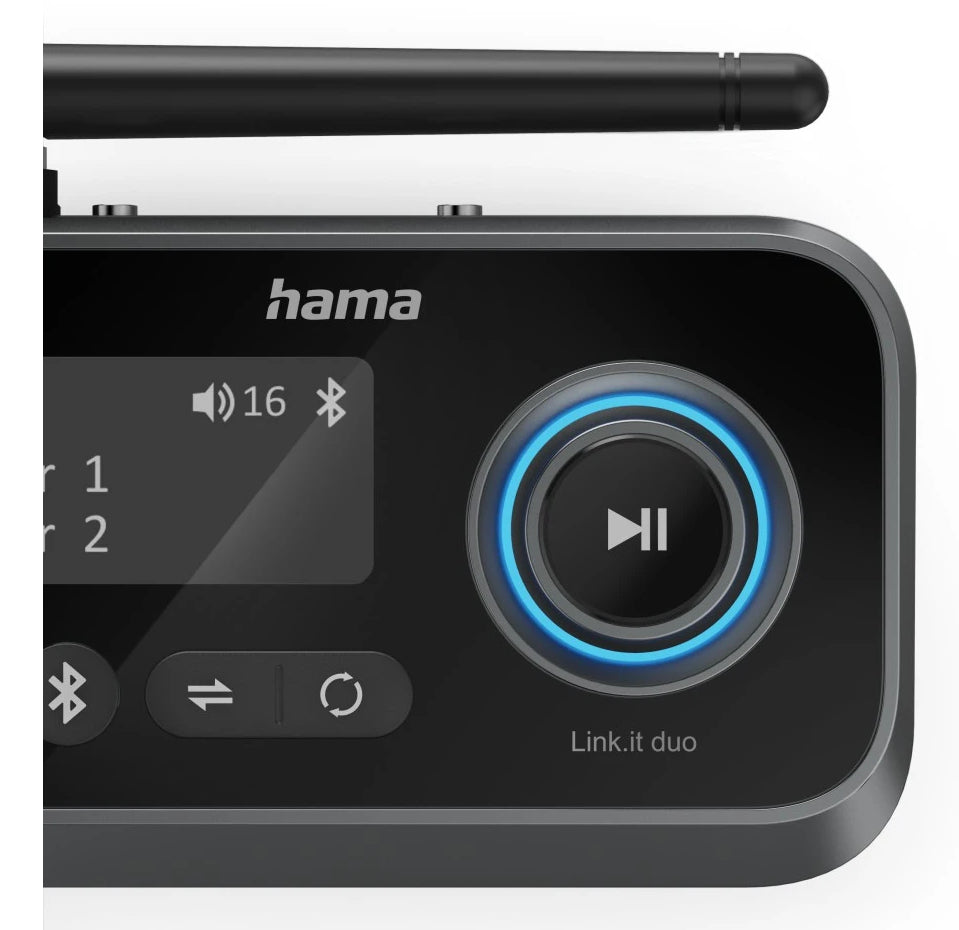 Hama Link.it duo 3,5 mm 10 m Noir
