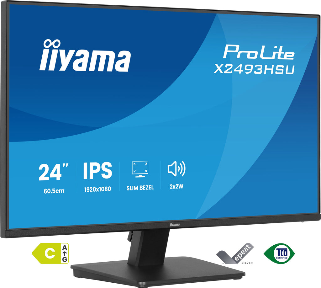 iiyama ProLite X2493HSU-B1 écran plat de PC 60,5 cm (23.8") 1920 x 1080 pixels Full HD LED Noir