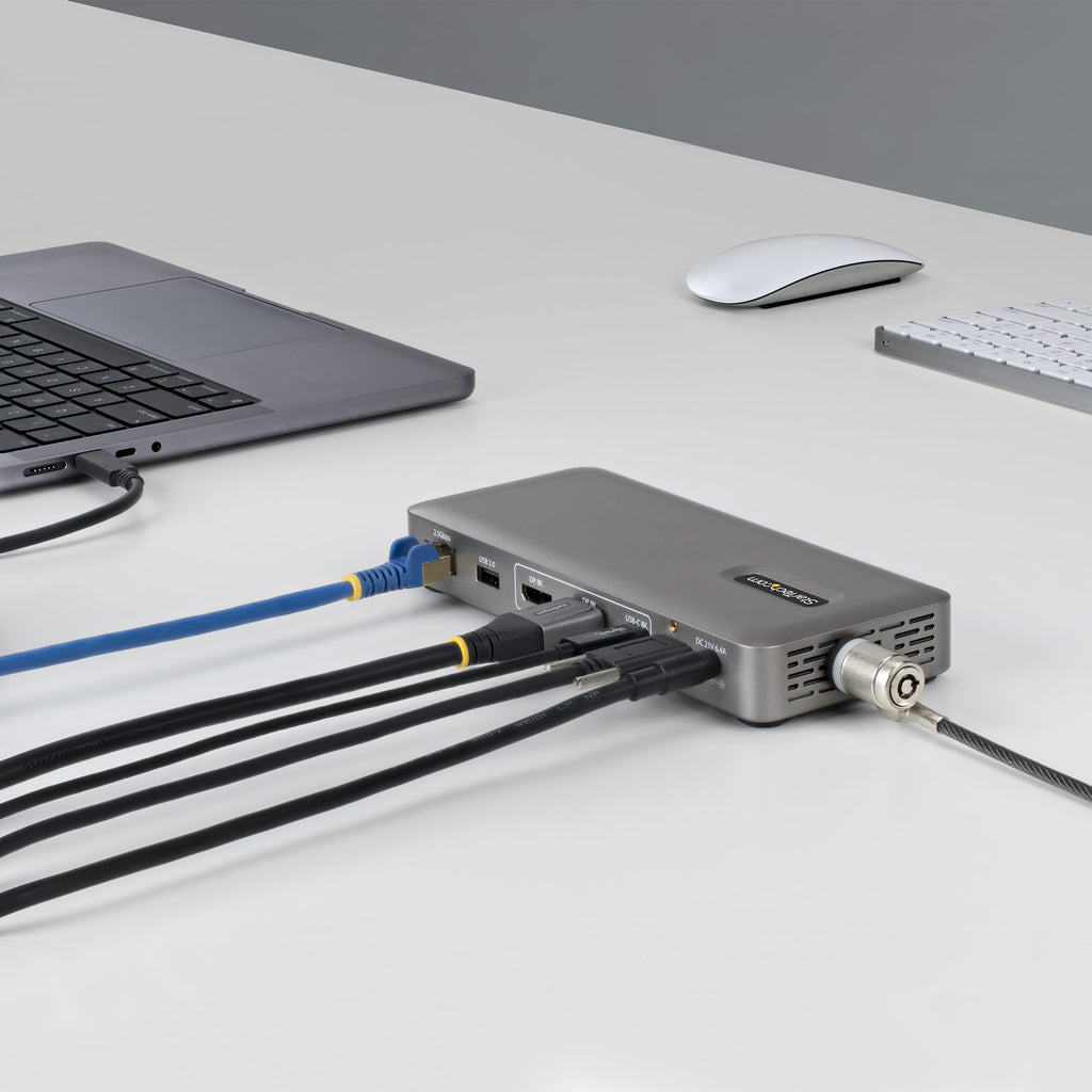 StarTech.com Station d'Accueil USB4 Double Sortie 4K, Chargeur 100W et 2,5GbE pour macOS et Windows