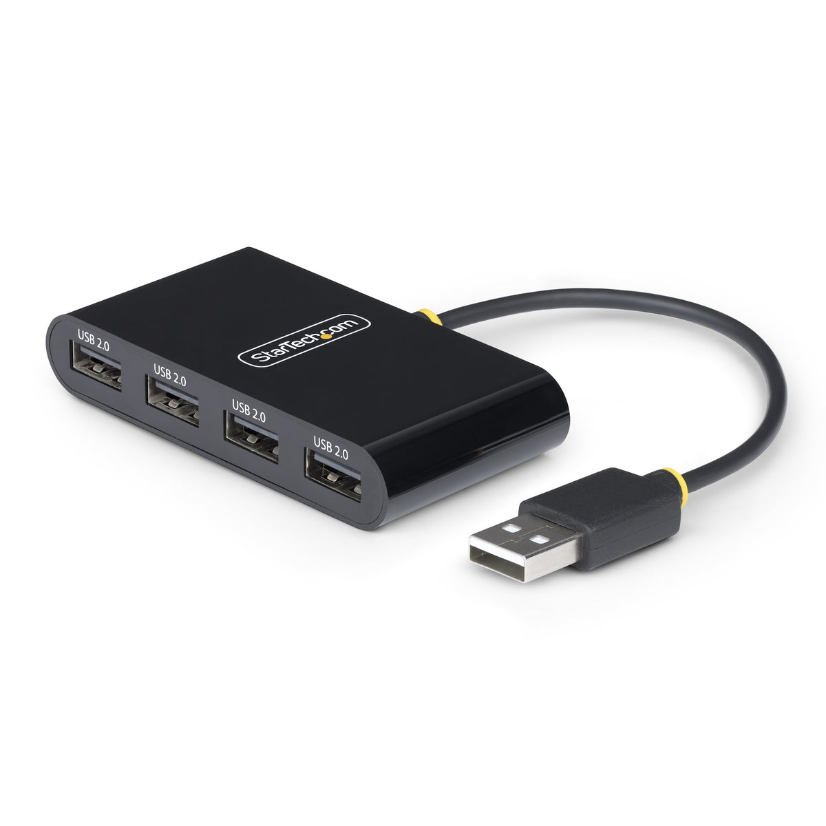 StarTech.com Hub USB 2.0 à 4 Ports, Alimentation par Bus, Portable, 480Mbps, Protection OCP