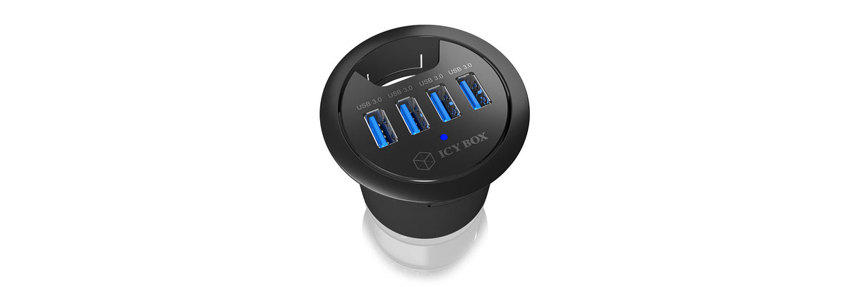 ICY BOX IB-HUB1403 USB 3.2 Gen 1 (3.1 Gen 1) Type-A 5000 Mbit/s Noir - vue 3