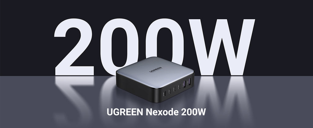 Ugreen Nexode Chargeur Secteur Universel Charge Rapide, Noir et Gris