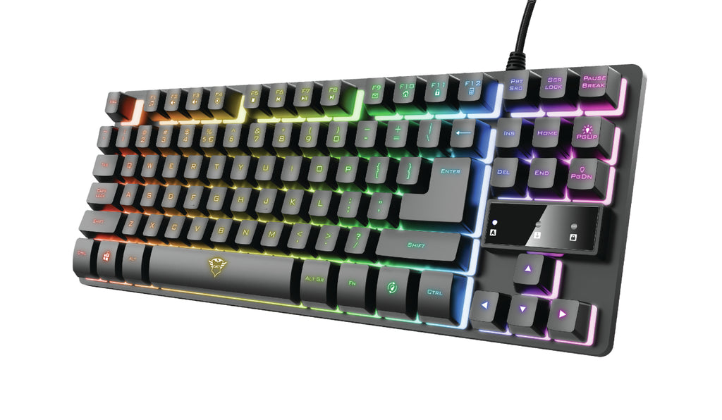 Trust GXT 794 Ensemble Clavier Gaming TKL et Souris, USB, QWERTZ Allemand, Noir