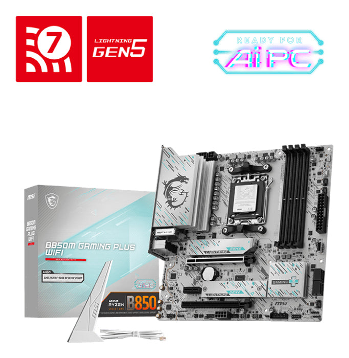 MSI B850M GAMING PLUS WIFI carte mère AMD B850 Emplacement AM5 micro ATX