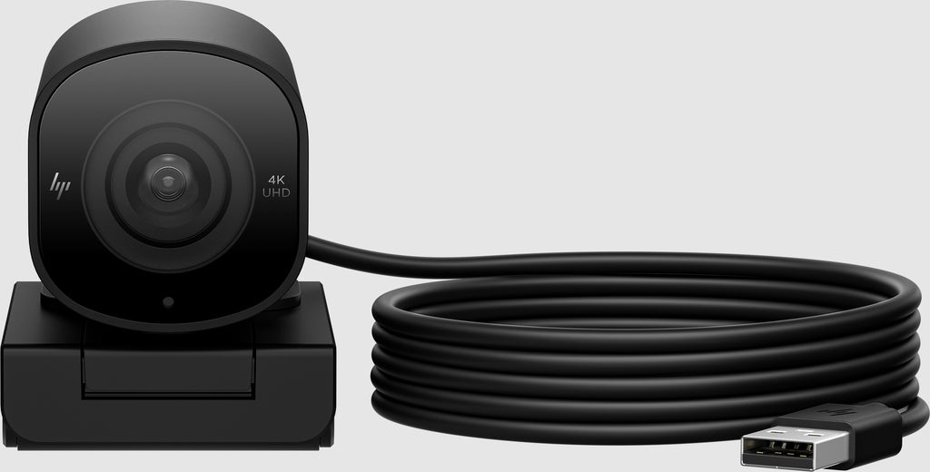 HP Webcam de diffusion 4K 965, 8 MP, Ultra HD, USB, Noir