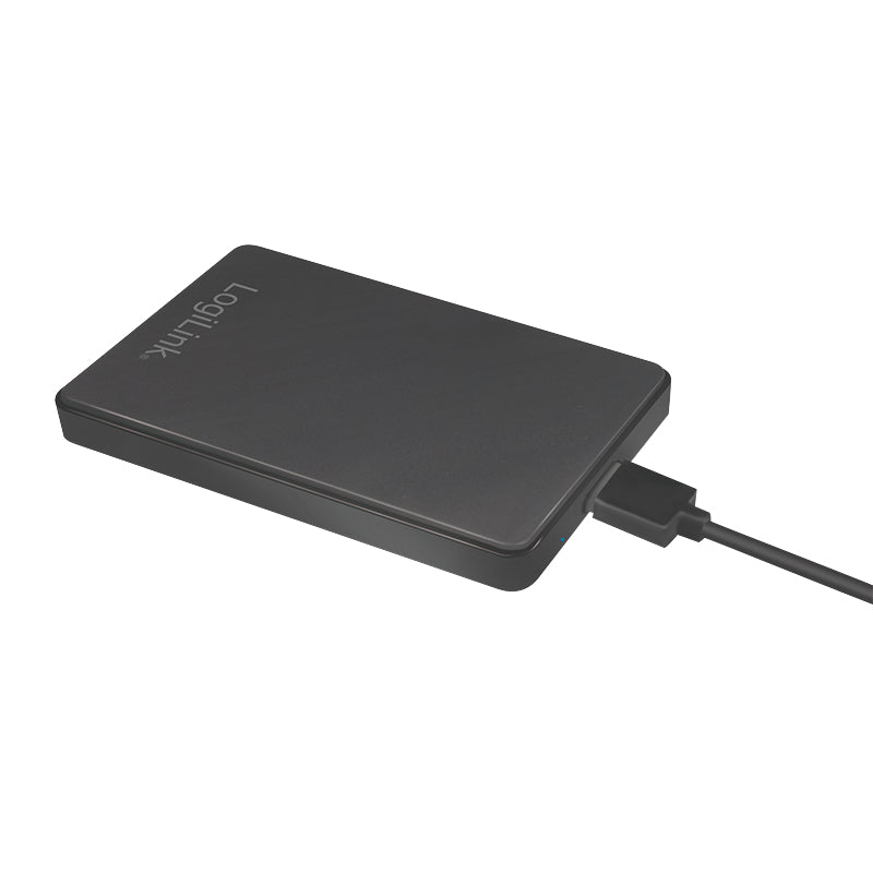 LogiLink UA0339 Boîtier de disques de stockage Boîtier disque dur/SSD Noir 2.5"