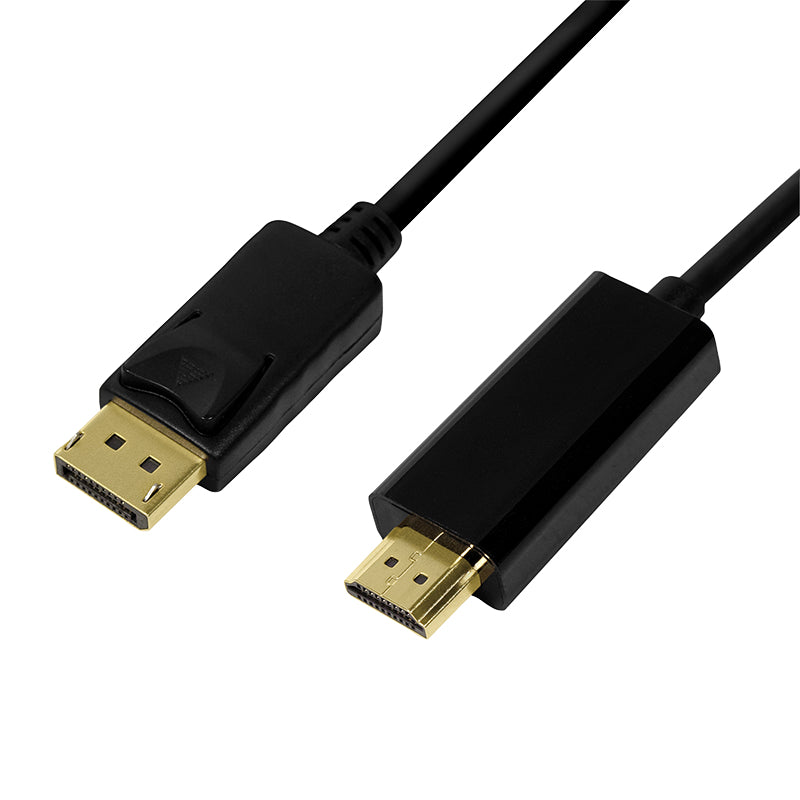 LogiLink CV0128 câble vidéo et adaptateur 3 m DisplayPort HDMI Type A (Standard) Noir