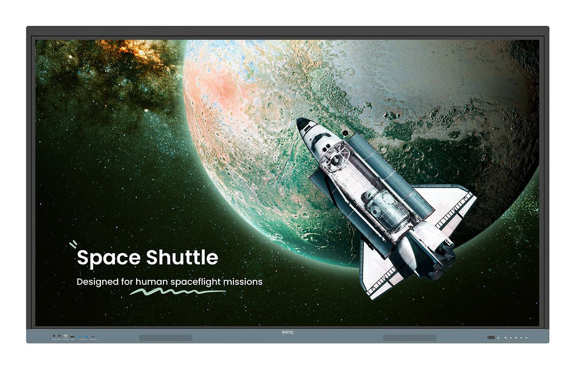 BenQ RE7504 Écran plat interactif 190,5 cm (75") 450 cd/m² 4K Ultra HD Noir, Gris Écran tactile Intégré dans le processeur Android
