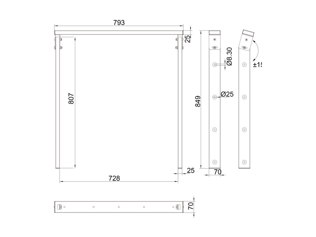 Multibrackets 7376 accessoire de montage de moniteurs
