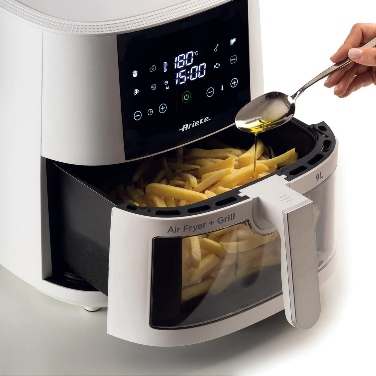Ariete 4630/03 Unique 9 L 1500 W Friteuse d’air chaud Blanc - vue 2