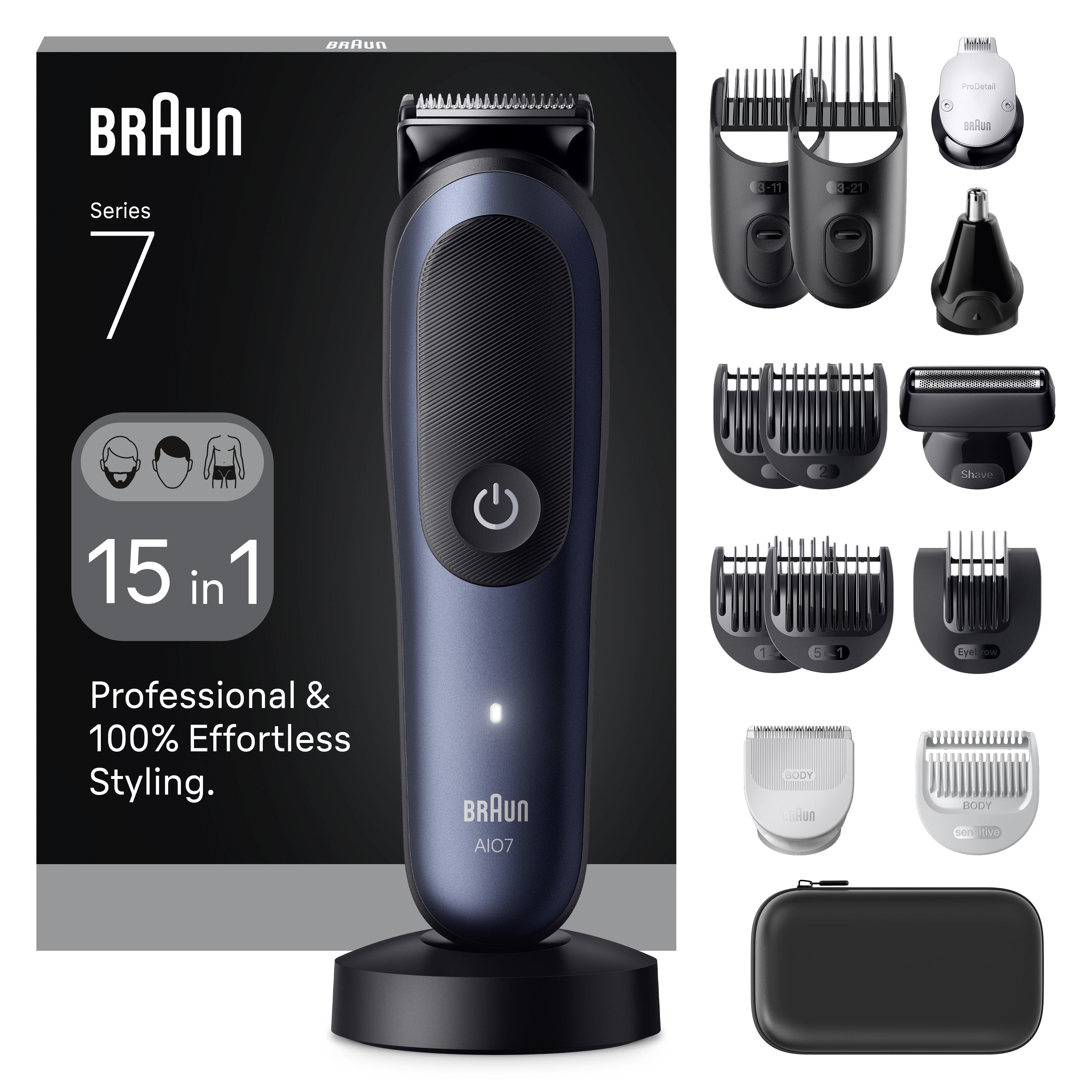Braun 80789909 tondeuse à cheveux Bleu foncé 21 Lithium-Ion (Li-Ion)