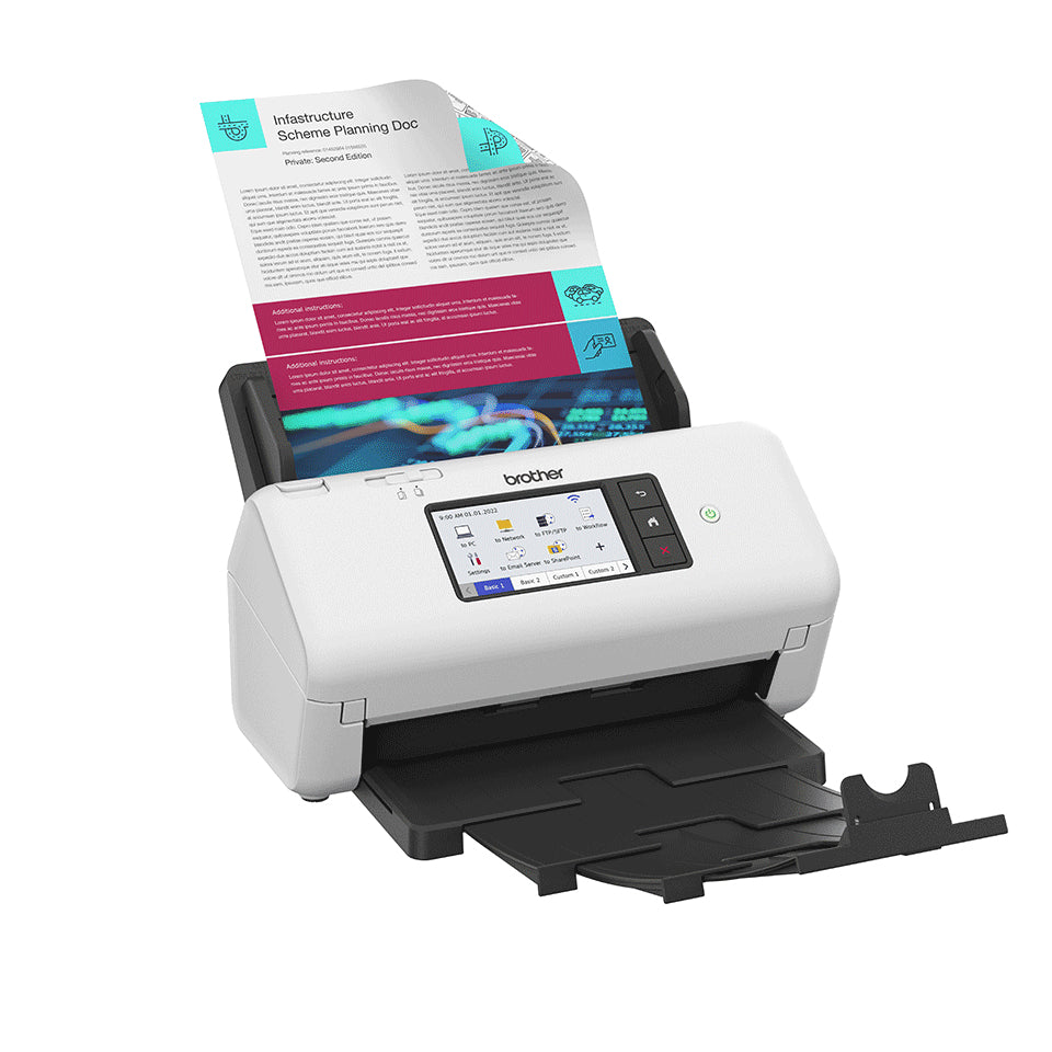 Brother ADS-4700W Scanner Bureautique avec Écran Tactile 10,9 cm - vue 4