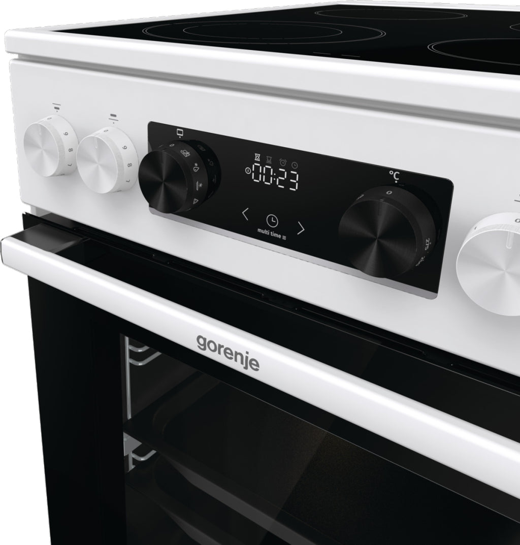 Gorenje GECS5C70WA Cuisinière Electrique Céramique Blanc