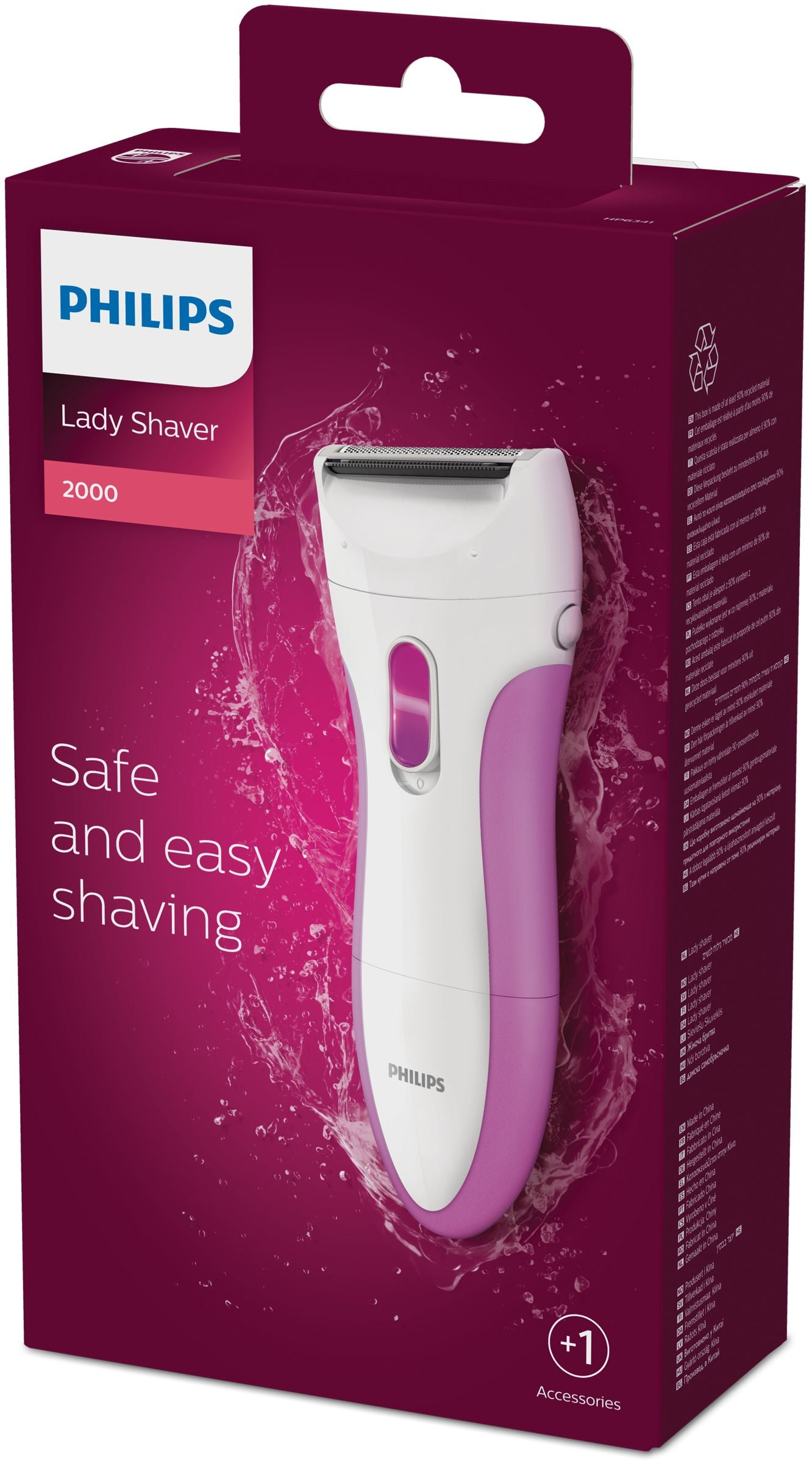Philips SatinShave Essential HP6341/00 Rasoir électrique 100 % étanche