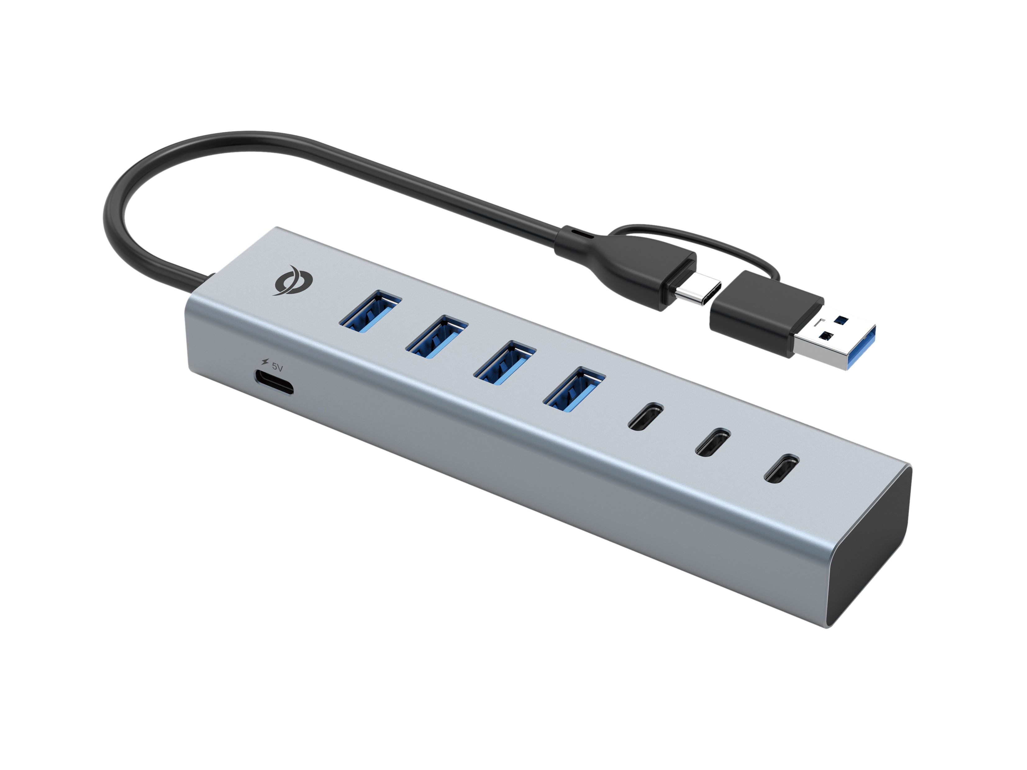 Conceptronic HUBBIES20G hub & concentrateur USB 3.2 Gen 1 (3.1 Gen 1) Type-C 5000 Mbit/s Gris