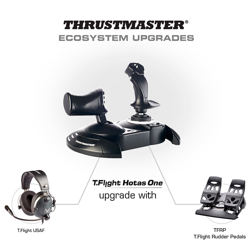 Thrustmaster T.Flight Hotas One Noir USB Simulation de Vol pour PC, Xbox One, Xbox One S, Xbox One X