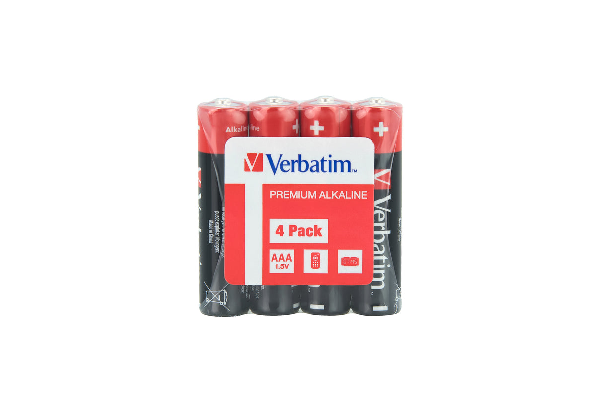 Verbatim Piles AAA Alcalines à Usage Unique