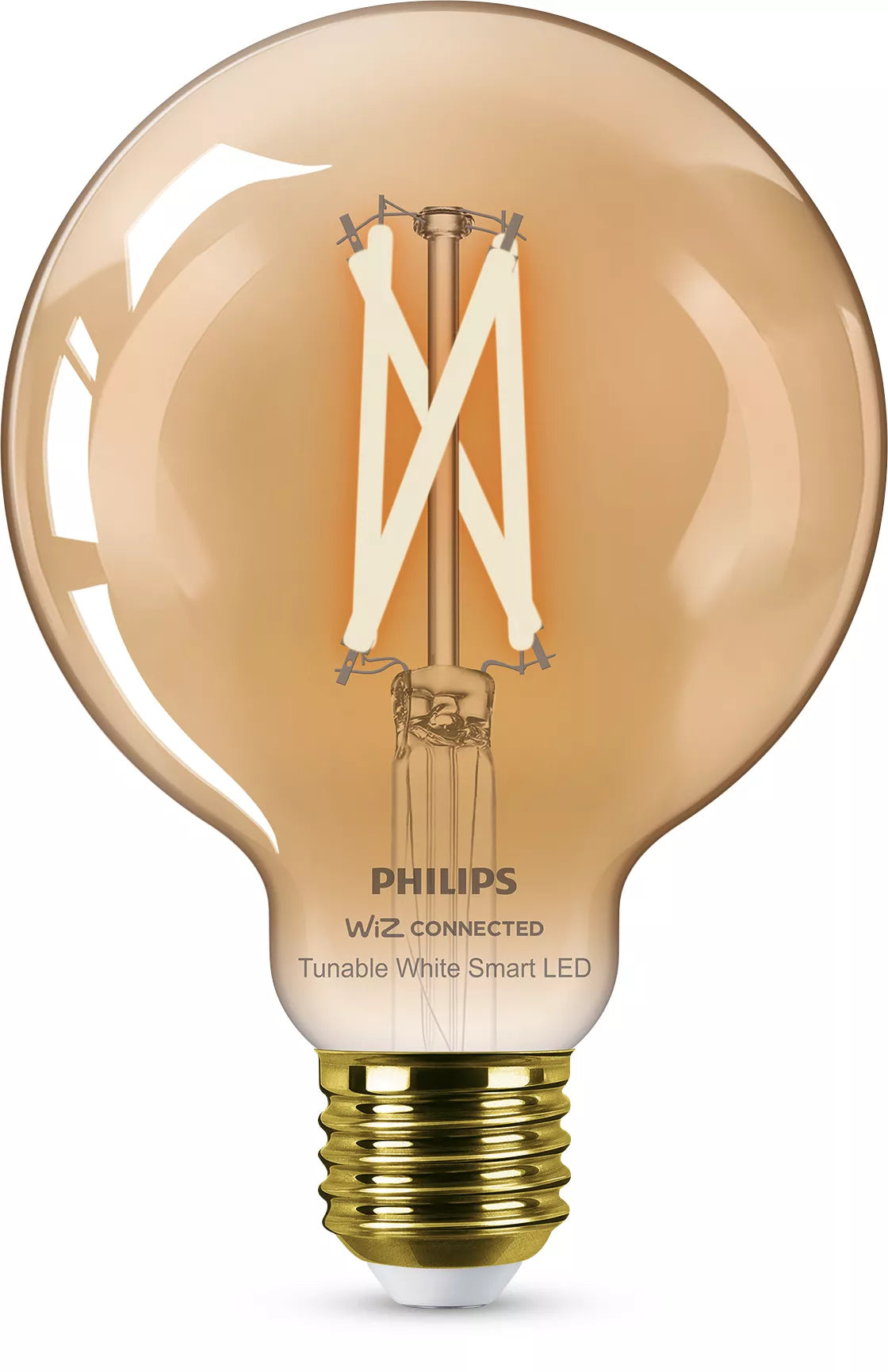 Philips Ampoule LED à filament G95 connectée, base E27, 640 lm