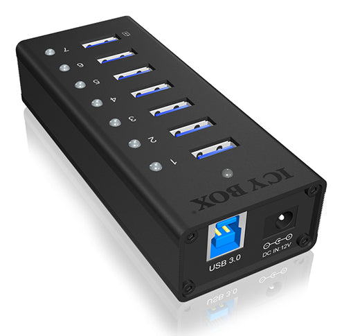 ICY BOX IB-AC618 USB 3.2 Gen 1 (3.1 Gen 1) Type-B 5000 Mbit/s Noir