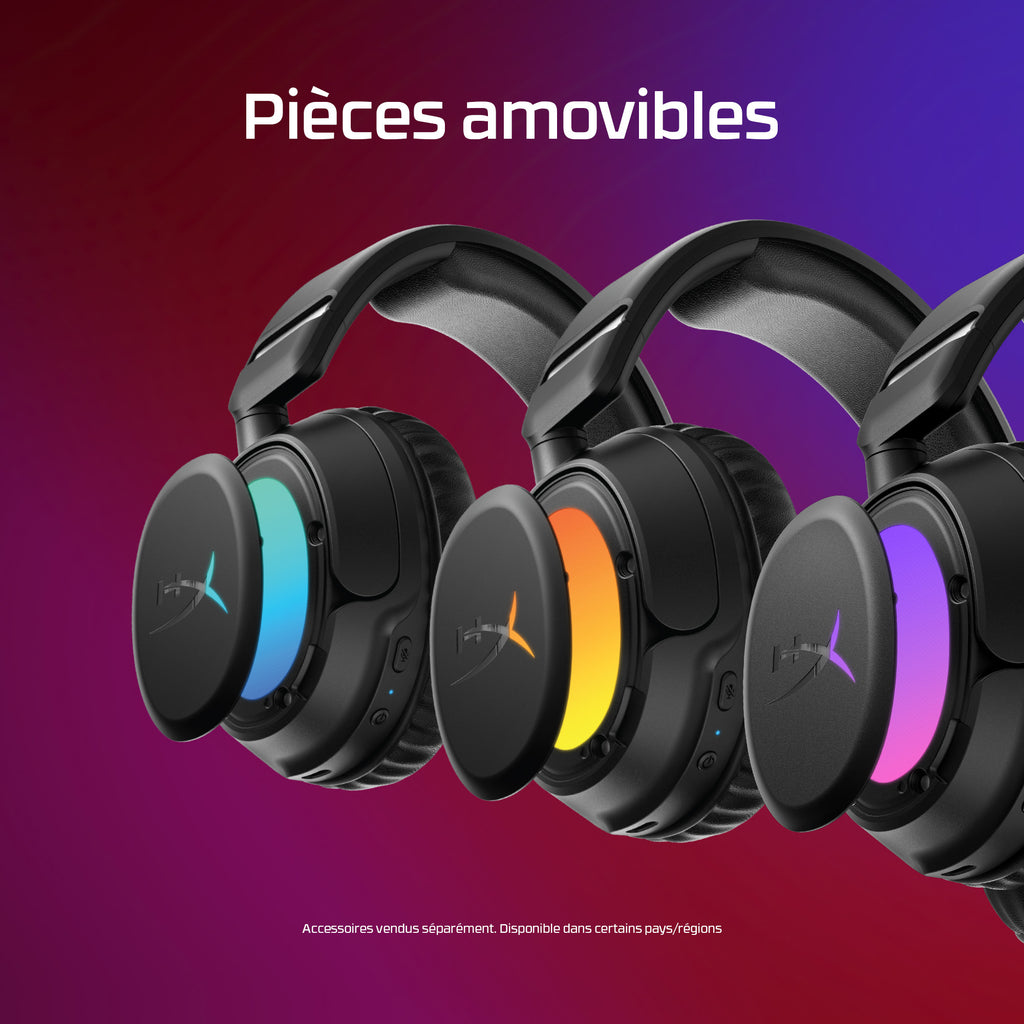 HyperX Cloud Flight 2 Casque Gaming Sans Fil, RGB Personnalisable, Noir