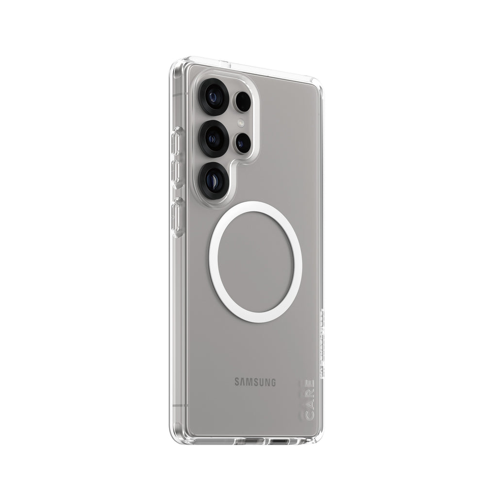 PanzerGlass CARE™ by ® Urban Combat Case Transparent w. White Qi Compatible Samsung Galaxy S25 Ultra coque de protection pour téléphones portables Housse