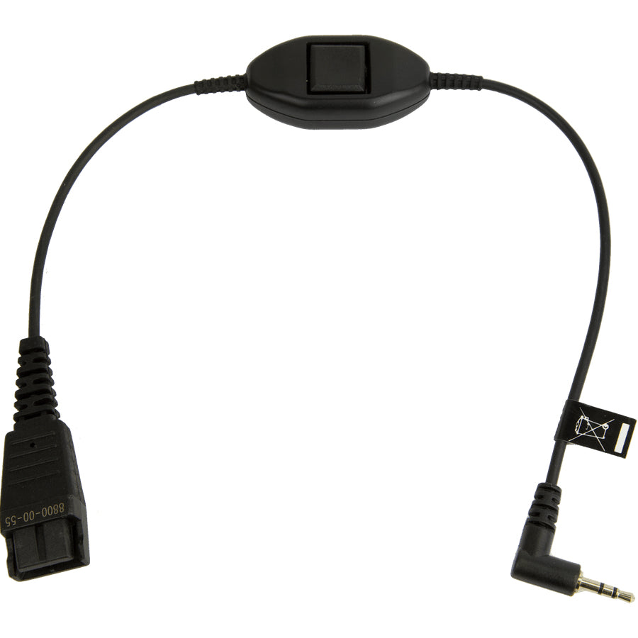 Câble de Remplacement pour Casque et Oreillettes Référence 8800-00-55, Noir