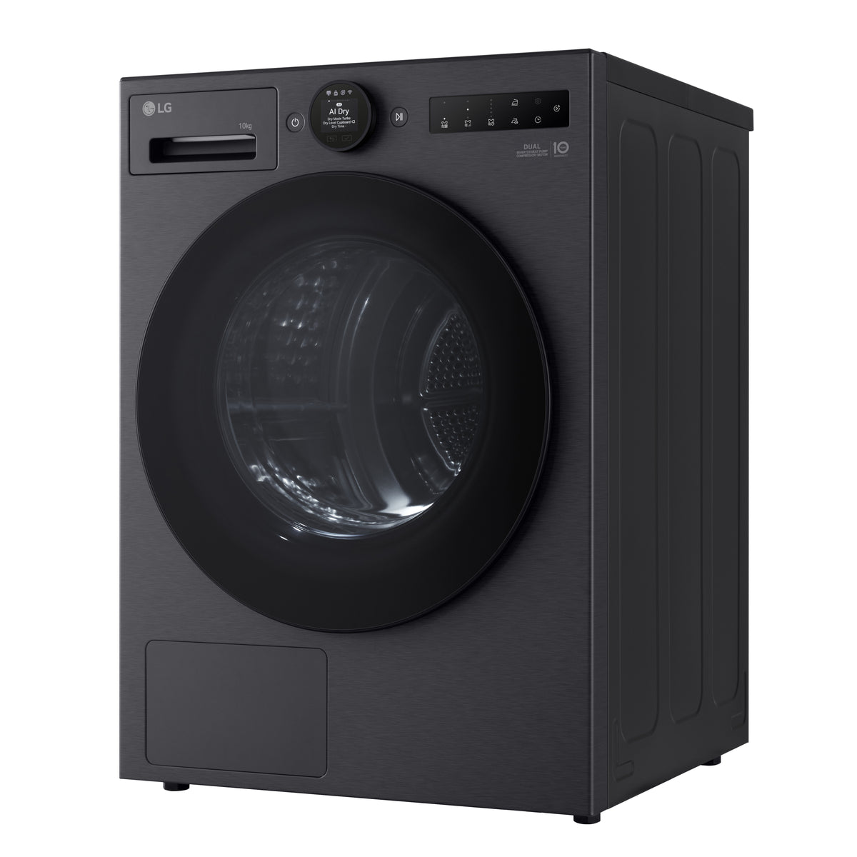 LG RHX7010TBB sèche-linge Pose libre Charge avant 10 kg Noir